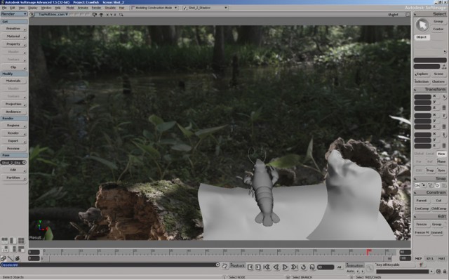 Animating a shot in Softimage