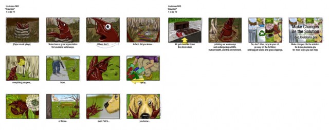 Crawfish storyboard